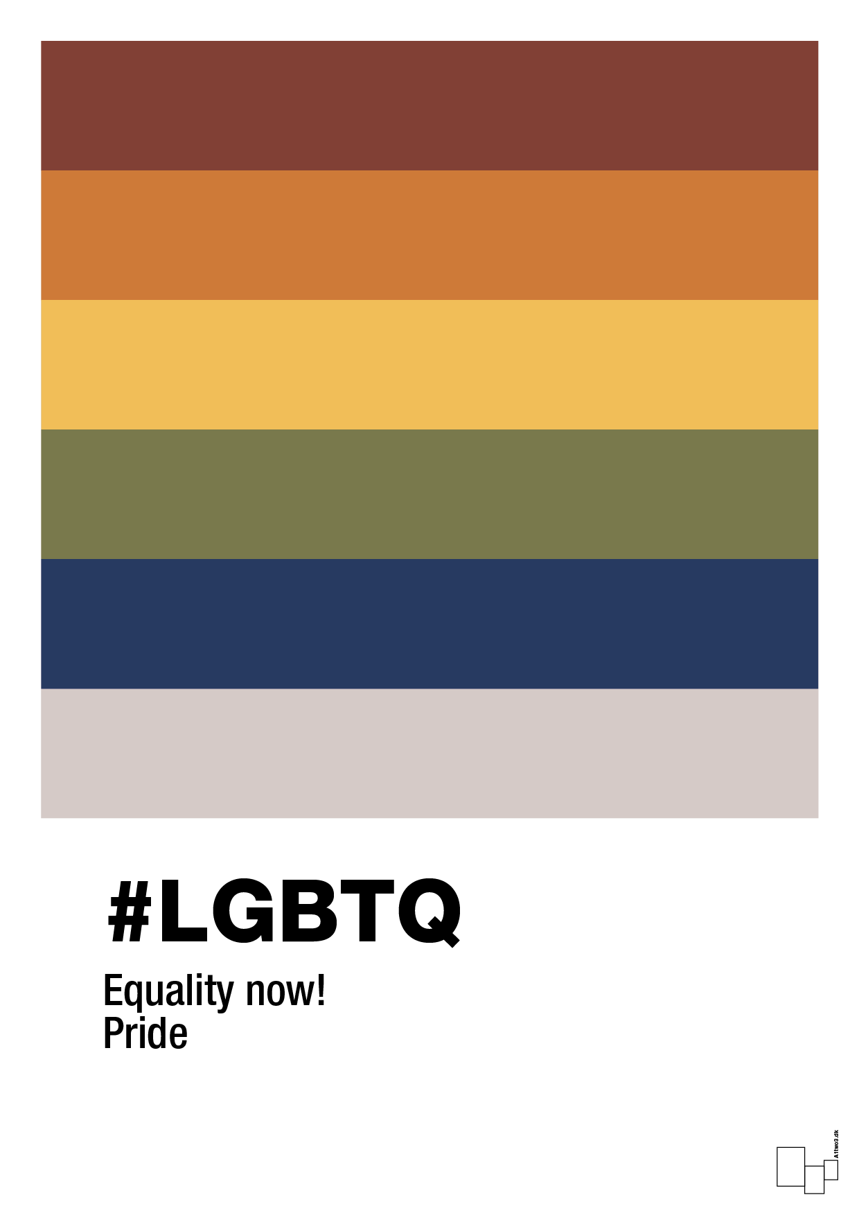 plakat: lgbtq - broken beige-LGBTQ-A1two3