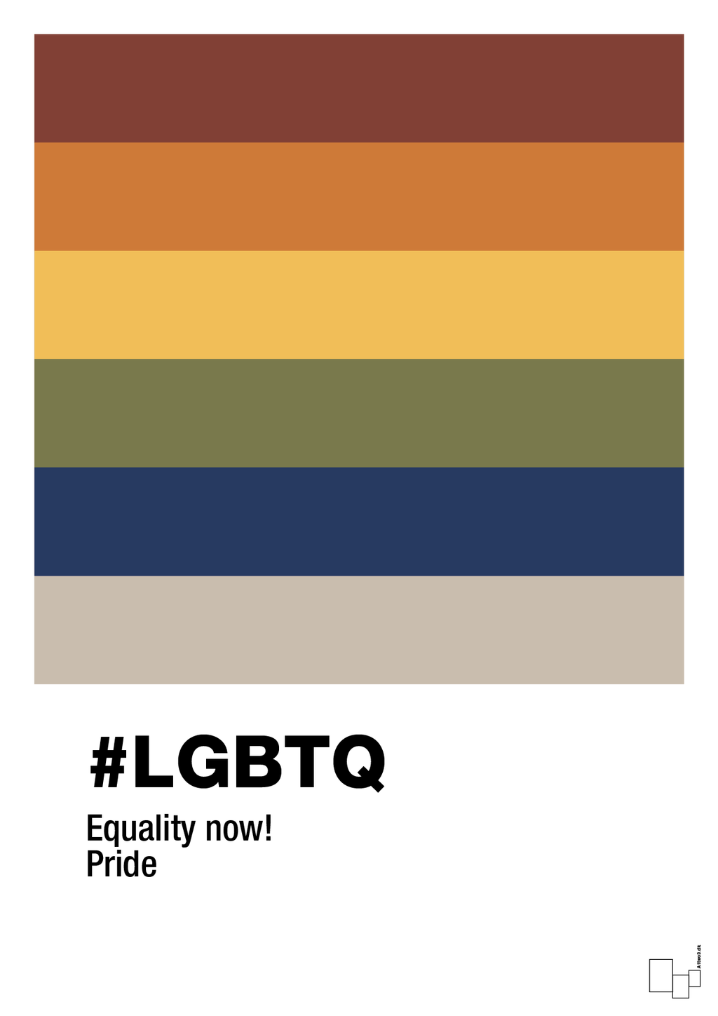 plakat: lgbtq - creamy mushroom-LGBTQ-A1two3