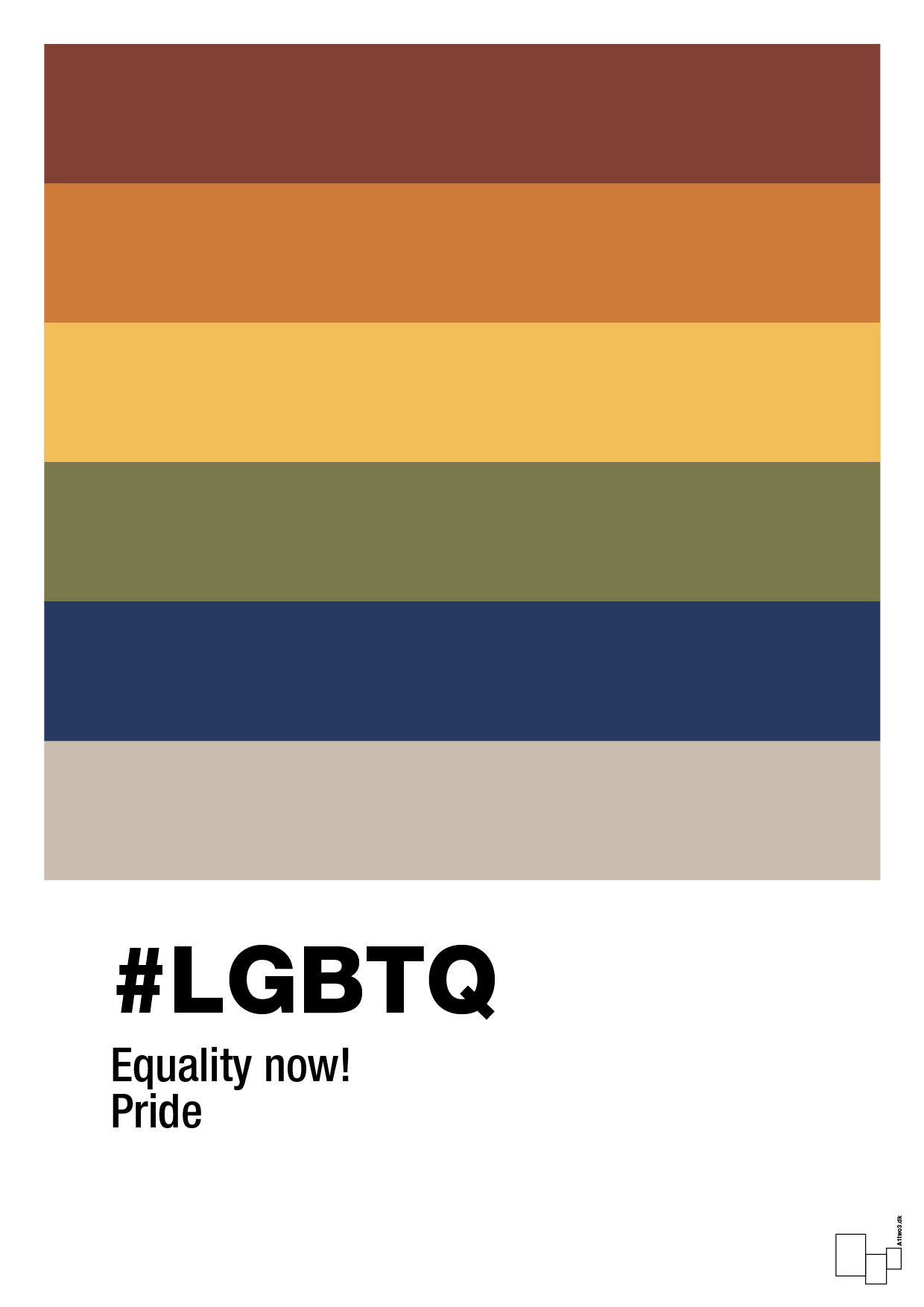 plakat: lgbtq - creamy mushroom-LGBTQ-A1two3