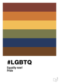 plakat: lgbtq - dark brown-LGBTQ-A1two3