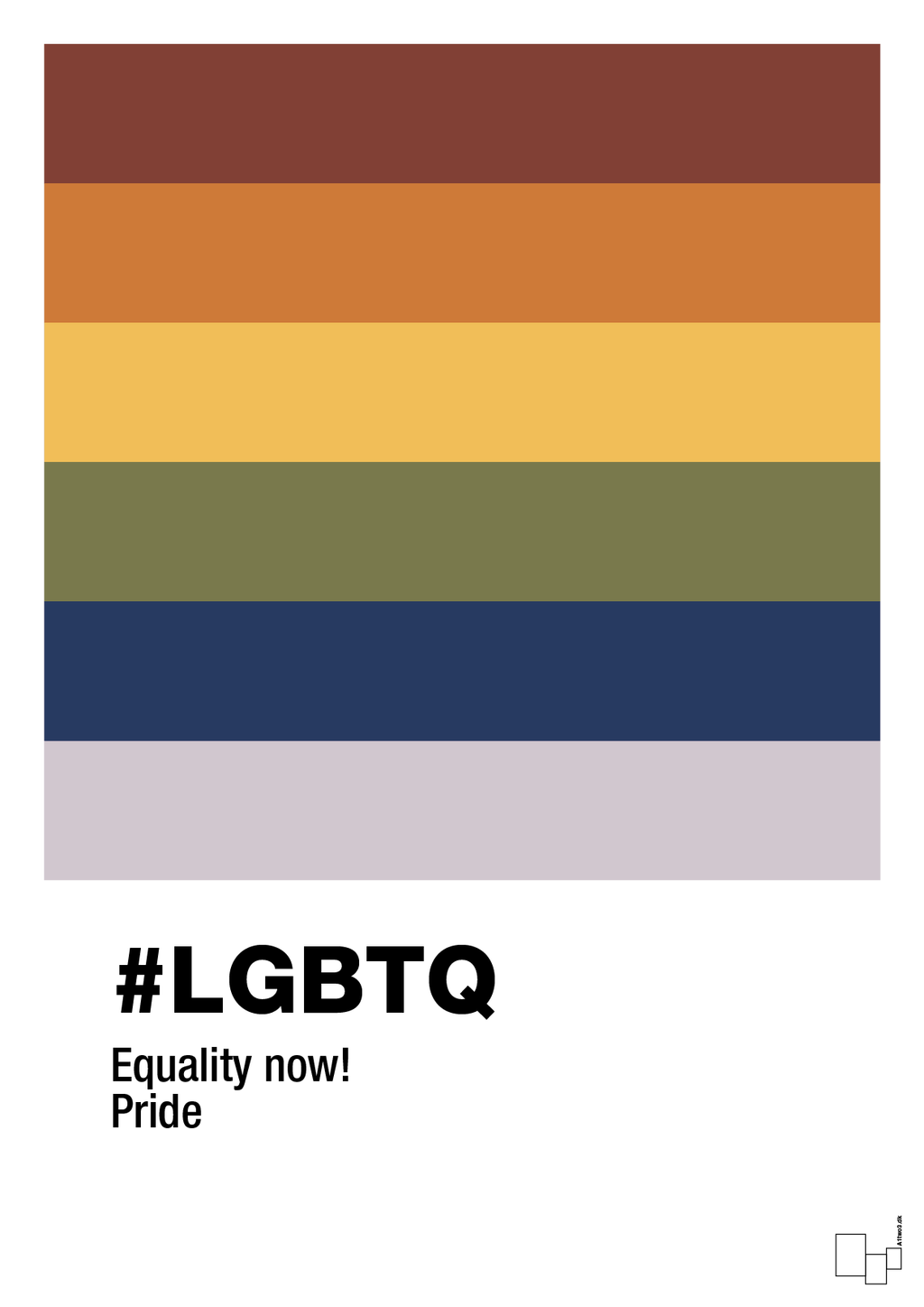 plakat: lgbtq - dusty lilac-LGBTQ-A1two3