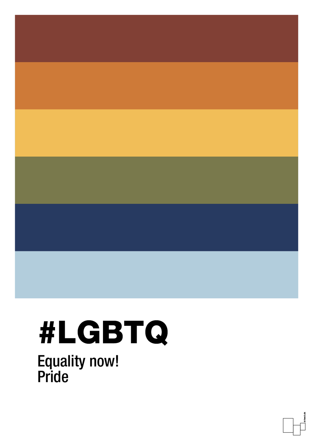plakat: lgbtq - heavenly blue-LGBTQ-A1two3