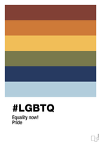 plakat: lgbtq - heavenly blue-LGBTQ-A1two3