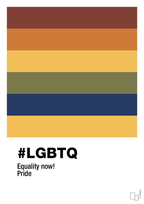 plakat: lgbtq - honeycomb-LGBTQ-A1two3