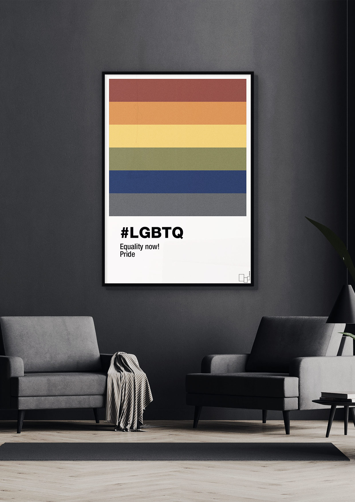 plakat: lgbtq - graphic charcoal-LGBTQ-A1two3