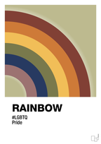plakat: rainbow - back to nature-LGBTQ-A1two3