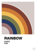 plakat: rainbow - broken beige-LGBTQ-A1two3
