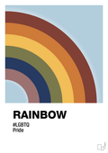 plakat: rainbow - heavenly blue-LGBTQ-A1two3