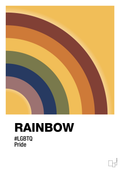 plakat: rainbow - honeycomb-LGBTQ-A1two3
