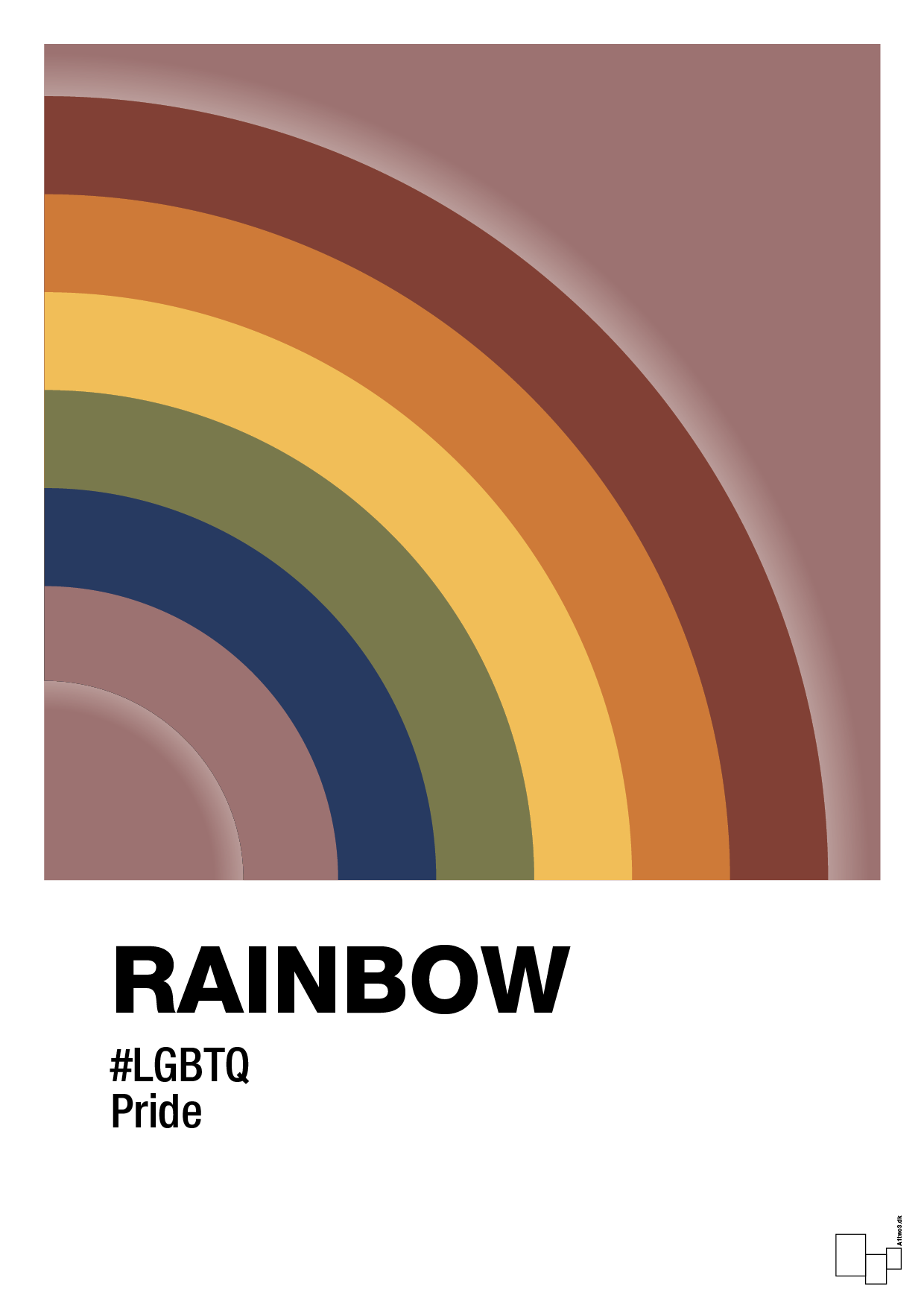 plakat: rainbow - plum-LGBTQ-A1two3
