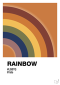 plakat: rainbow - rumba orange-LGBTQ-A1two3