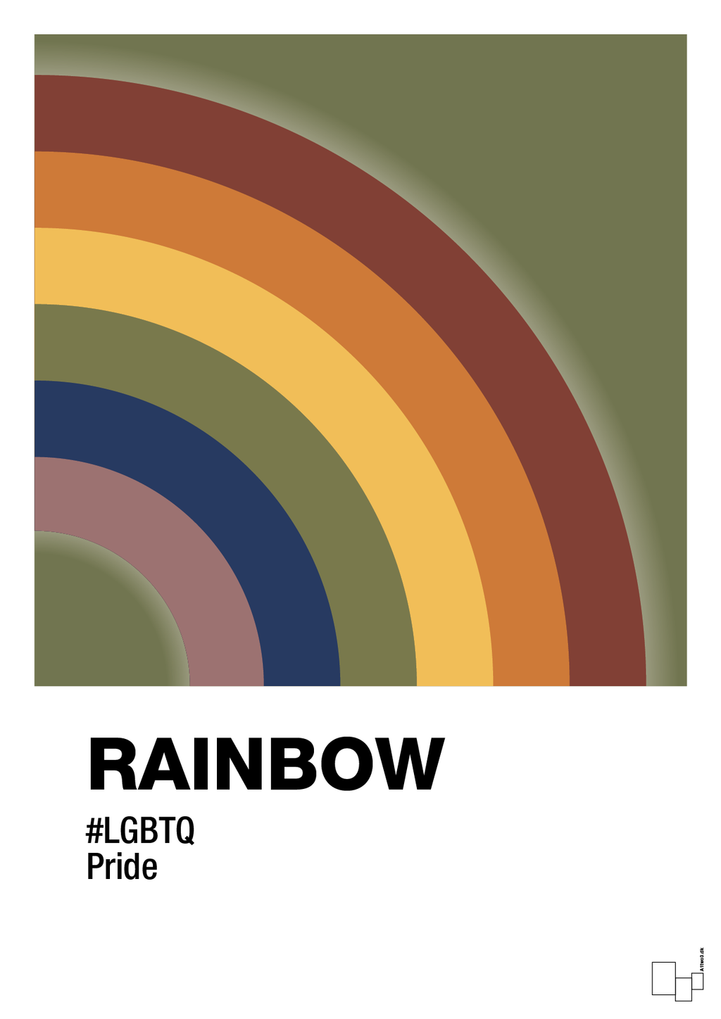 plakat: rainbow - secret meadow-LGBTQ-A1two3