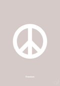 plakat: freedom - broken beige-LGBTQ-A1two3
