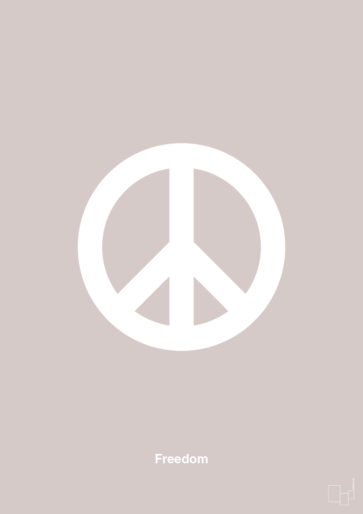 plakat: freedom - broken beige-LGBTQ-A1two3