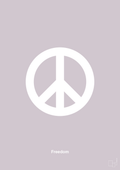 plakat: freedom - dusty lilac-LGBTQ-A1two3