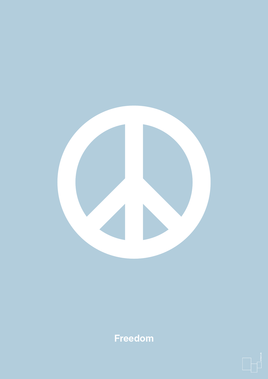 plakat: freedom - heavenly blue-LGBTQ-A1two3