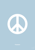 plakat: freedom - heavenly blue-LGBTQ-A1two3