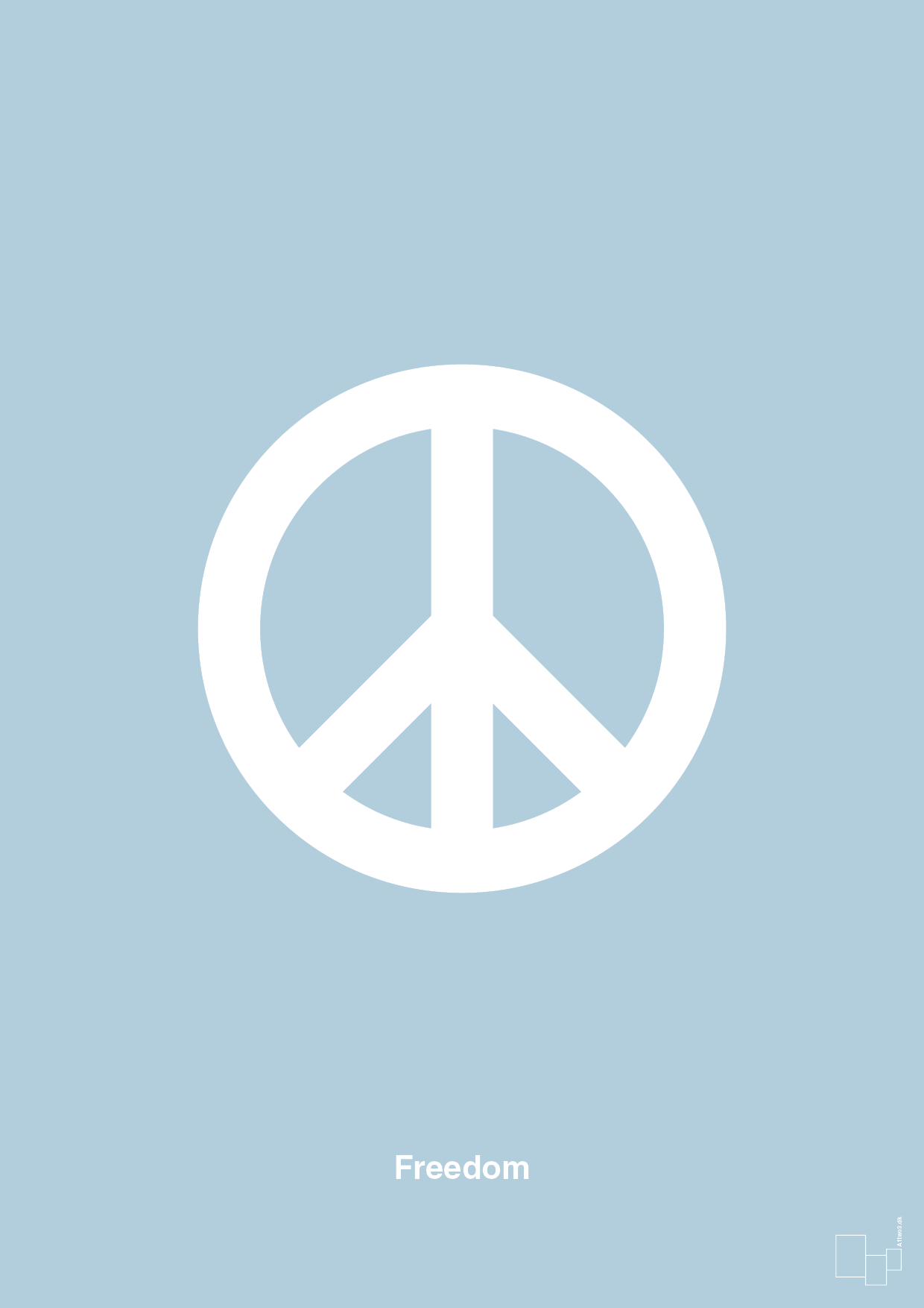 plakat: freedom - heavenly blue-LGBTQ-A1two3