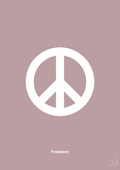 plakat: freedom - light rose-LGBTQ-A1two3