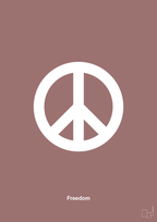 plakat: freedom - plum-LGBTQ-A1two3