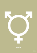 plakat: lgbtq symbol - back to nature-Symboler-A1two3