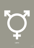 plakat: lgbtq symbol - battleship gray-Symboler-A1two3