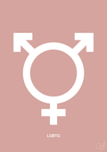 plakat: lgbtq symbol - bubble shell-Symboler-A1two3