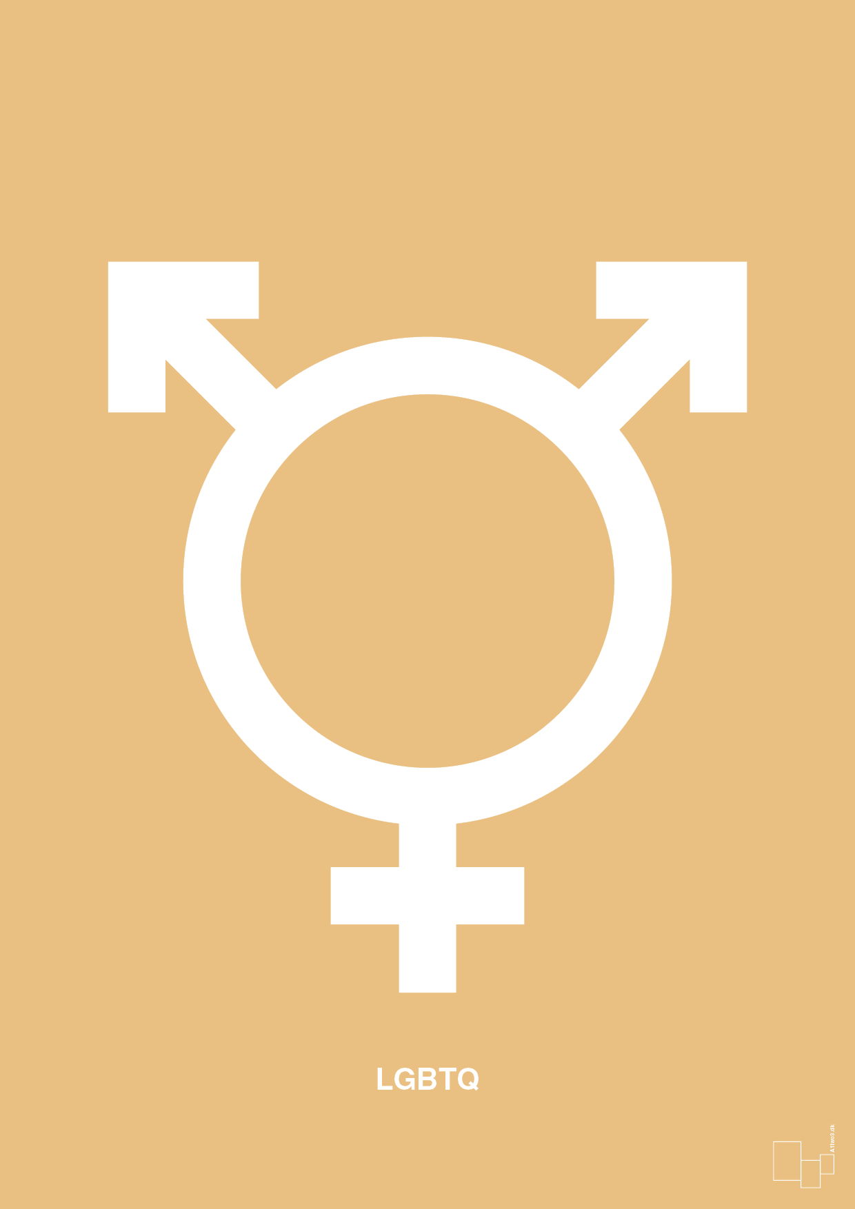 plakat: lgbtq symbol - charismatic-Symboler-A1two3