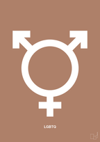plakat: lgbtq symbol - cider spice-Symboler-A1two3