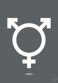 plakat: lgbtq symbol - graphic charcoal-Symboler-A1two3
