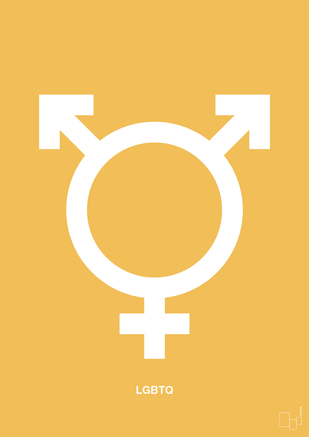 plakat: lgbtq symbol - honeycomb-Symboler-A1two3