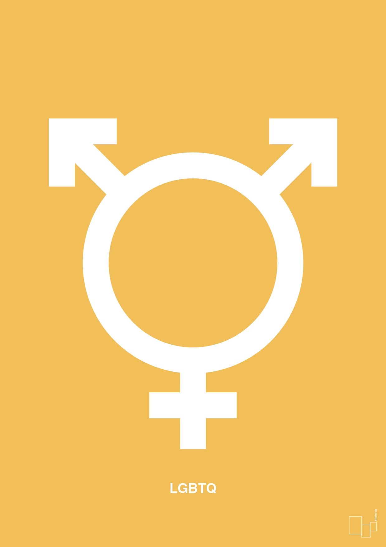 plakat: lgbtq symbol - honeycomb-Symboler-A1two3