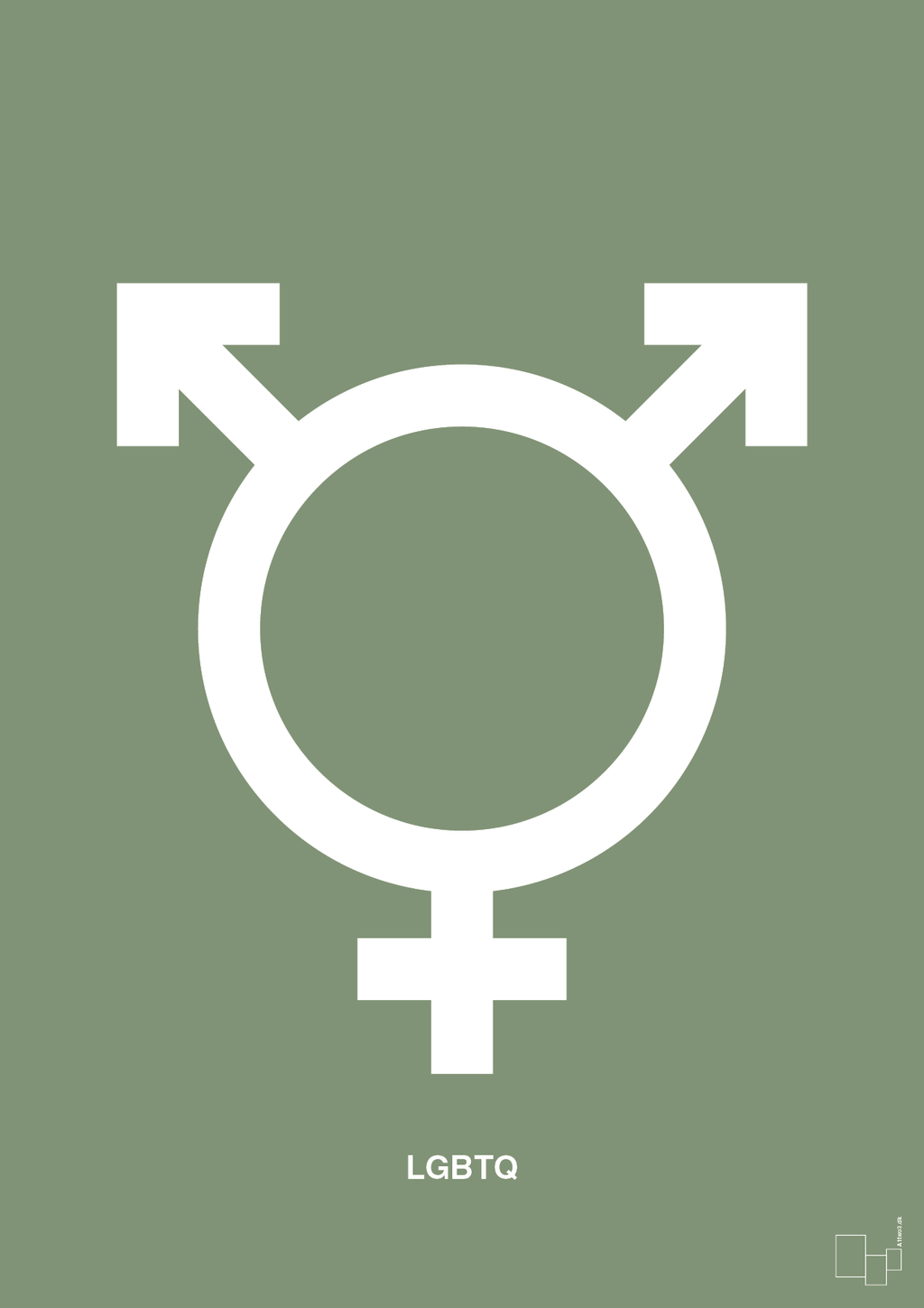 plakat: lgbtq symbol - jade-Symboler-A1two3