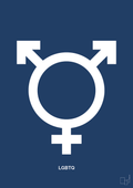 plakat: lgbtq symbol - lapis blue-Symboler-A1two3