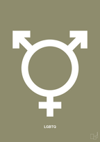 plakat: lgbtq symbol - misty forrest-Symboler-A1two3