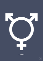 Lgbtq symbol - petrol-Symboler-A1two3