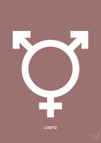 plakat: lgbtq symbol - plum-Symboler-A1two3