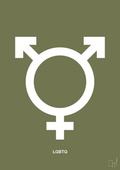 plakat: lgbtq symbol - secret meadow-Symboler-A1two3
