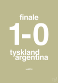 plakat: resultat for fodbold vm finalen i 2014 - back to nature-Fodbold-A1two3