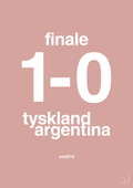 plakat: resultat for fodbold vm finalen i 2014 - bubble shell-Fodbold-A1two3