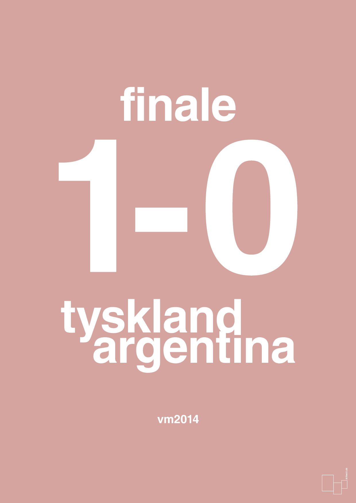 plakat: resultat for fodbold vm finalen i 2014 - bubble shell-Fodbold-A1two3