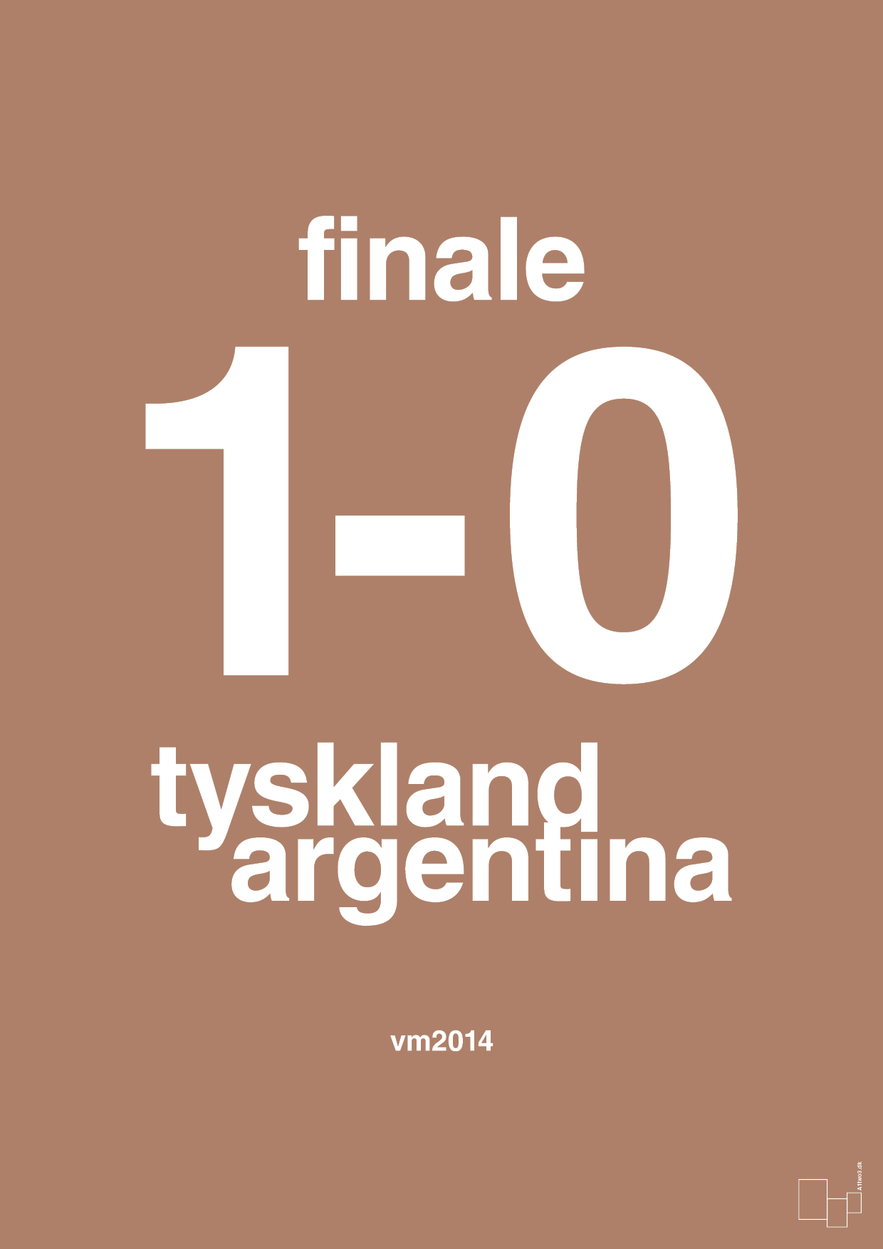 plakat: resultat for fodbold vm finalen i 2014 - cider spice-Fodbold-A1two3
