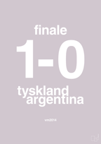 plakat: resultat for fodbold vm finalen i 2014 - dusty lilac-Fodbold-A1two3
