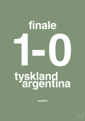 plakat: resultat for fodbold vm finalen i 2014 - jade-Fodbold-A1two3