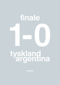 plakat: resultat for fodbold vm finalen i 2014 - light drizzle-Fodbold-A1two3