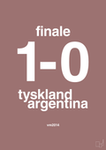 plakat: resultat for fodbold vm finalen i 2014 - plum-Fodbold-A1two3