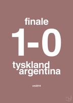 plakat: resultat for fodbold vm finalen i 2014 - plum-Fodbold-A1two3