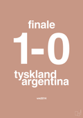 plakat: resultat for fodbold vm finalen i 2014 - powder-Fodbold-A1two3