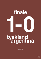 plakat: resultat for fodbold vm finalen i 2014 - red pepper-Fodbold-A1two3
