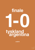 plakat: resultat for fodbold vm finalen i 2014 - rumba orange-Fodbold-A1two3